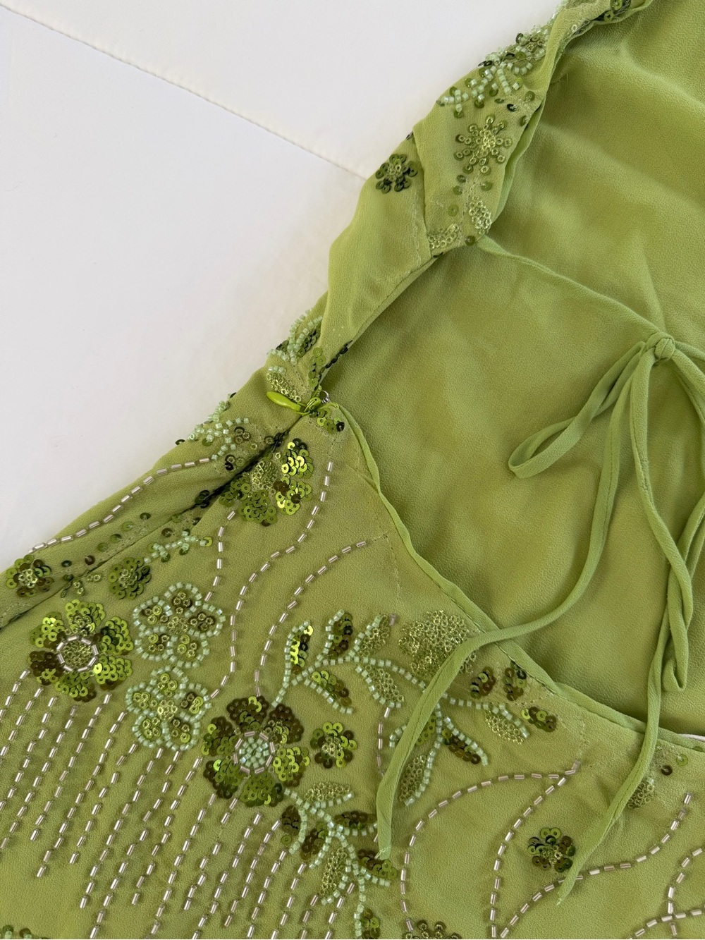 Brand New- Peppermayo Leo Beaded Mini Dress in Green 🥝✨ - Picture 11 of 12